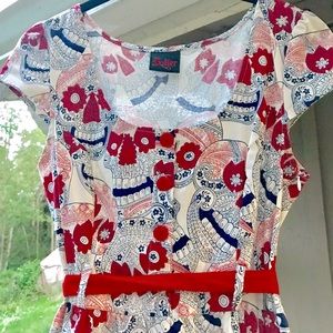 Retro pin-up skull a-line dress 💀♥️